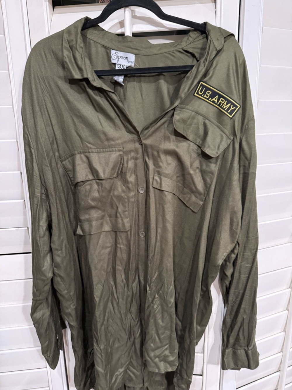 Spoon Army Green Utility Tunic